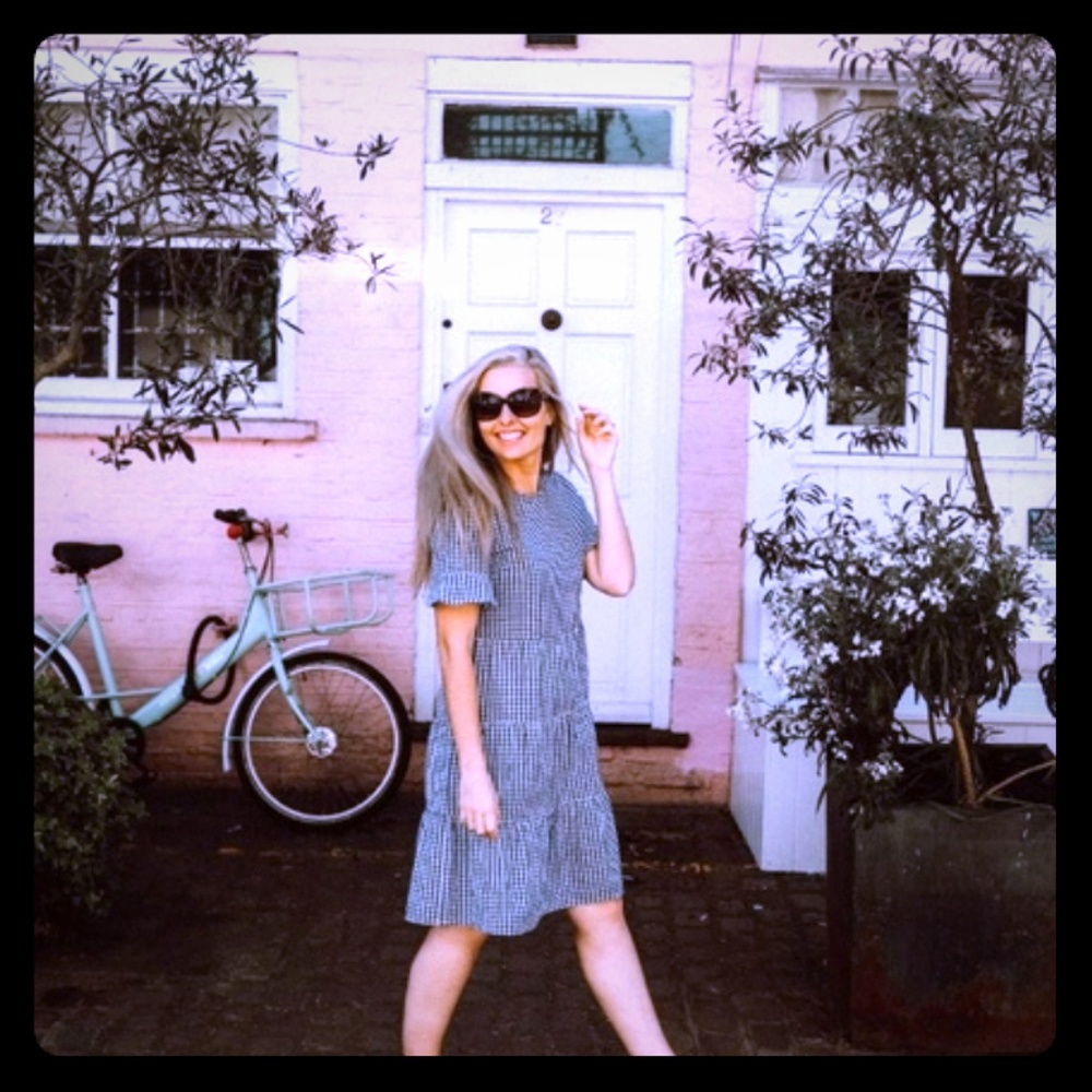 Ashley Lemieux checkered dress - Picture 2 of 3